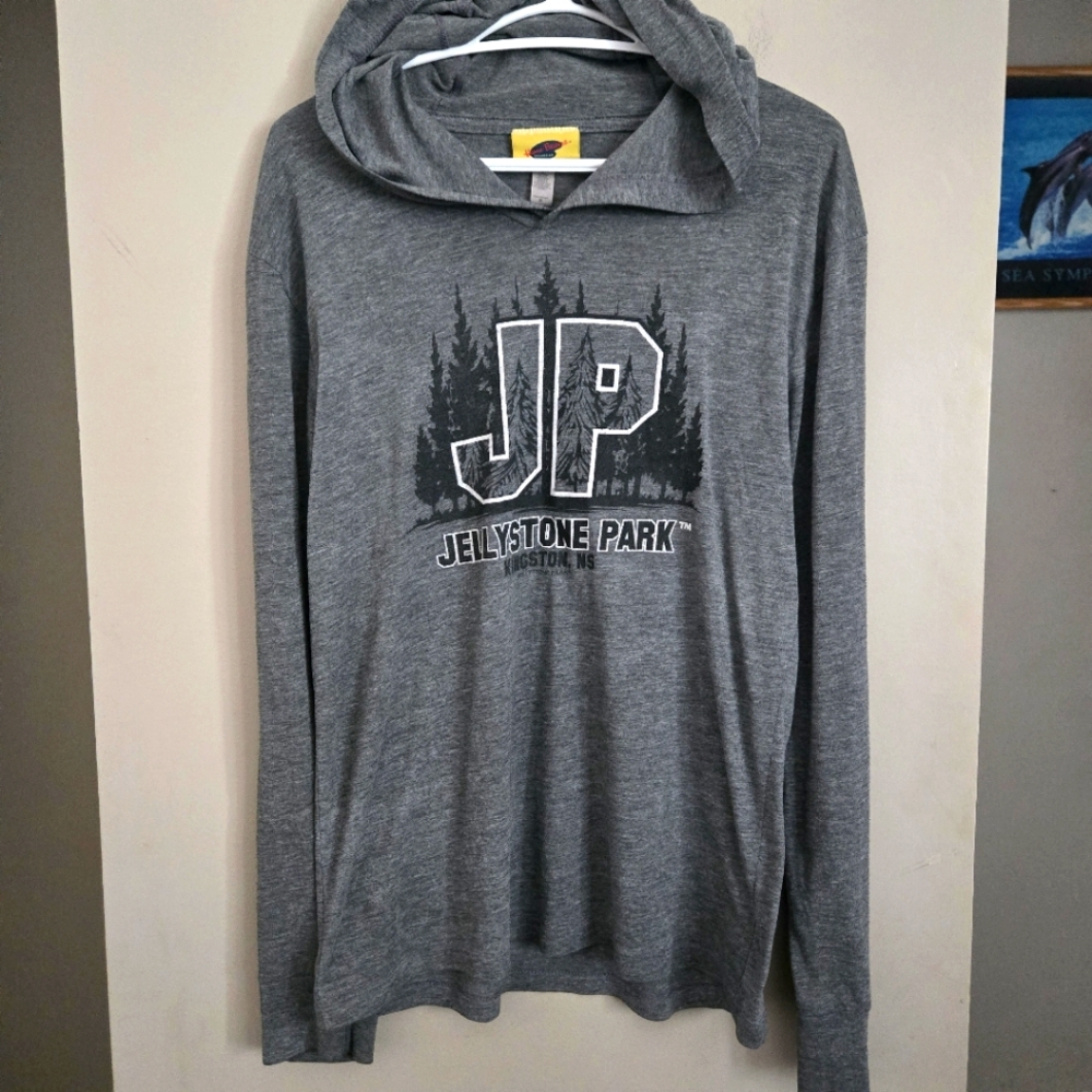 5 for $25 Hanna Barabara Jellystone Park Men's Gray Hoodie Sweater Yogi Bear M